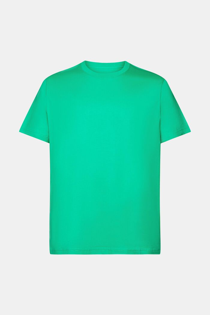 Rundhals-T-Shirt aus Pima-Baumwolljersey, GREEN, detail image number 7