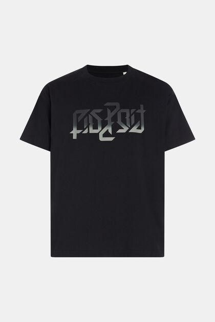 AMBIGRAM Cube Print T-Shirt, BLACK, overview