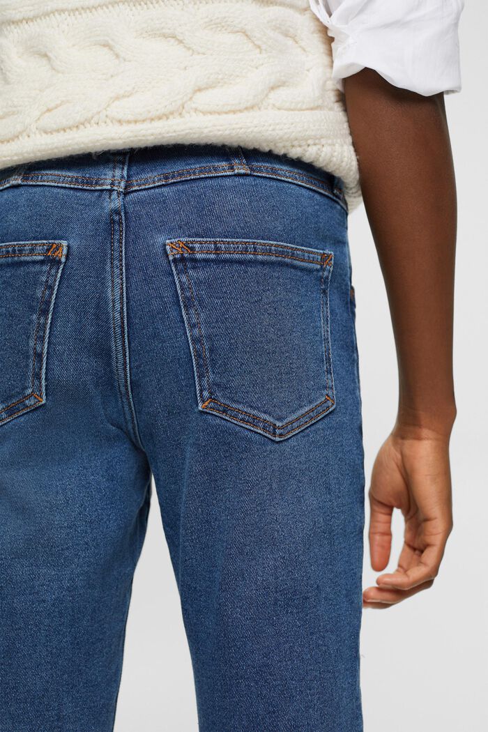 Skinny Jeans mit hohem Bund, BLUE MEDIUM WASHED, detail image number 4
