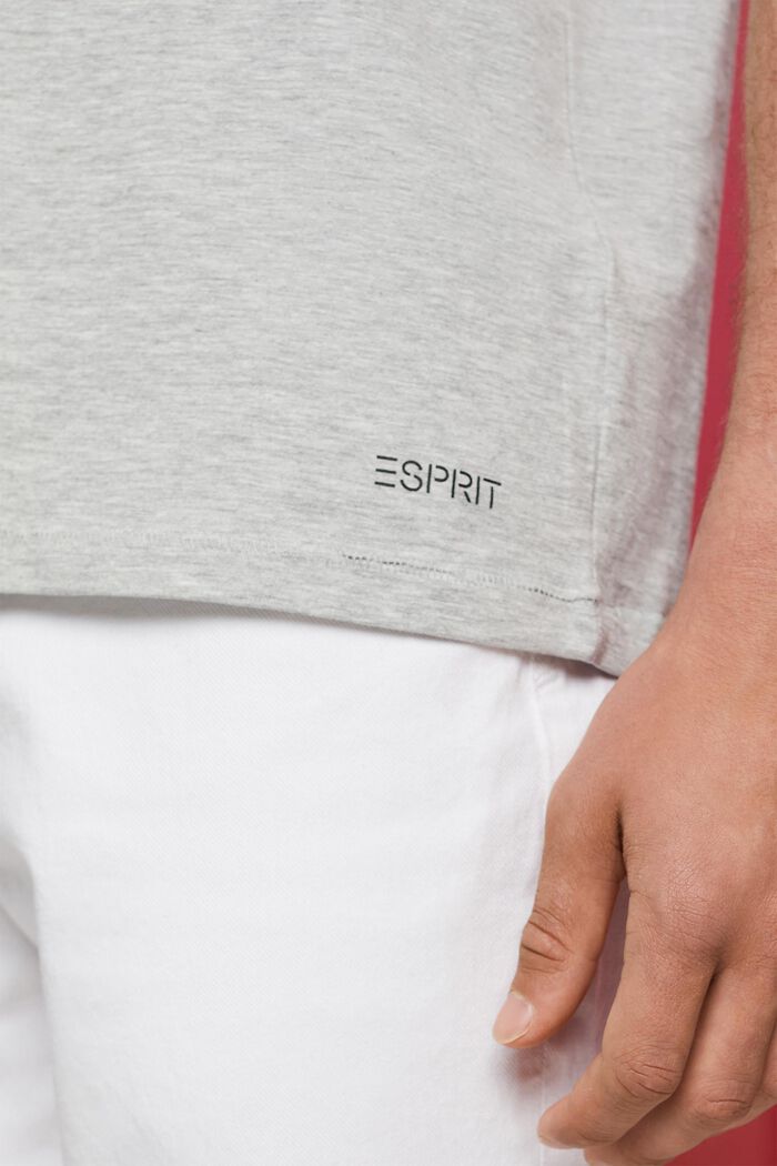Jersey-T-Shirt mit Rückenprint, LIGHT GREY, detail image number 2