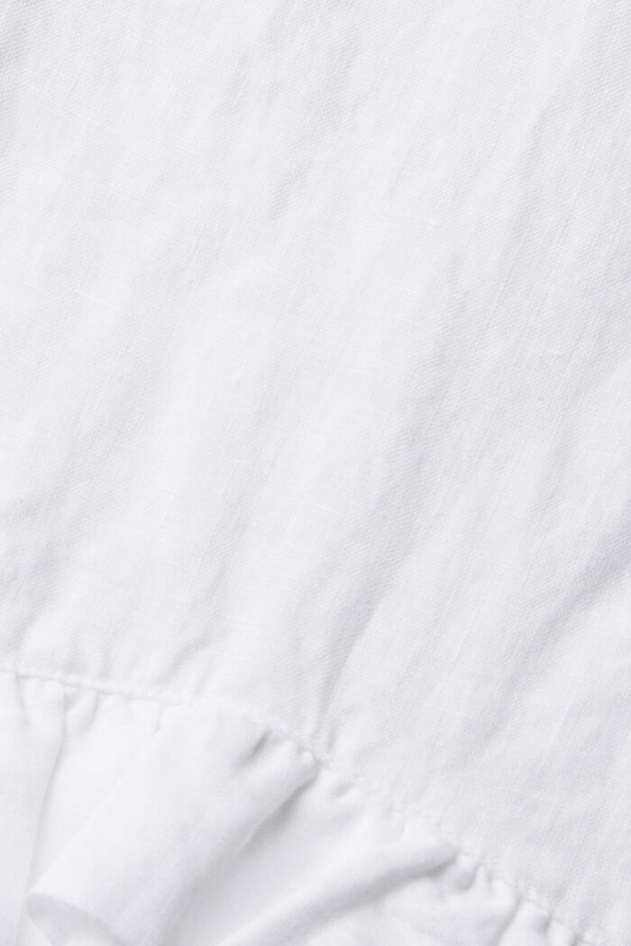 Kleid aus 100% Leinen, WHITE, detail image number 4