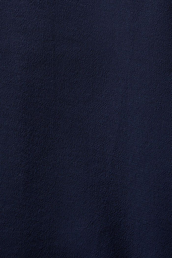 Crêpe-Bluse mit V-Ausschnitt, NAVY, detail image number 4