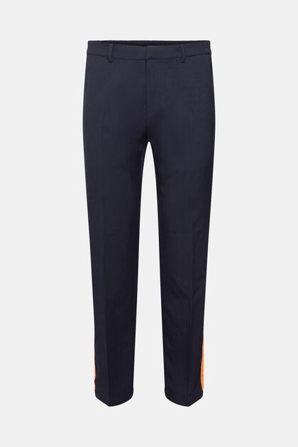 Taillierte Pants im Jogger-Style, NAVY, overview