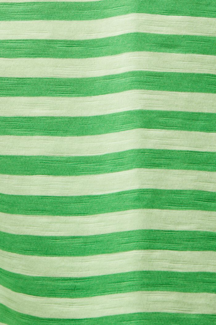 Streifen-T-Shirt mit Rollkanten, GREEN, detail image number 5