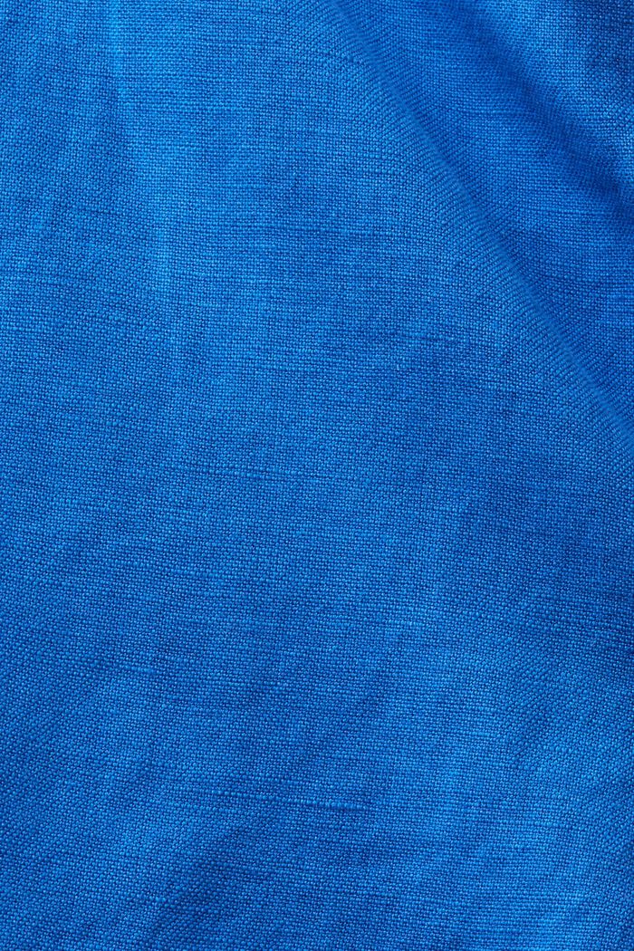 Bermudashorts aus Baumwolle-Leinen-Mix, BRIGHT BLUE, detail image number 1