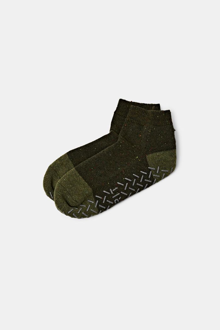 ABS-Socken aus Wollmix, OLIVINE, detail image number 0
