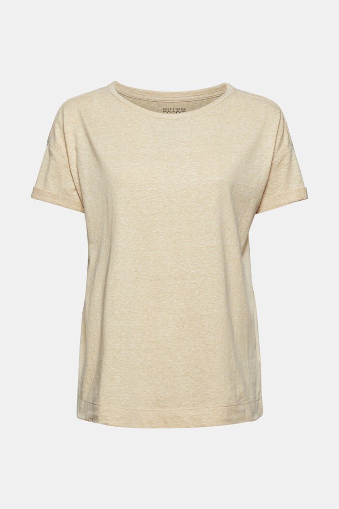 Recycelt: T-Shirt mit Organic Cotton, SAND, detail image number 0