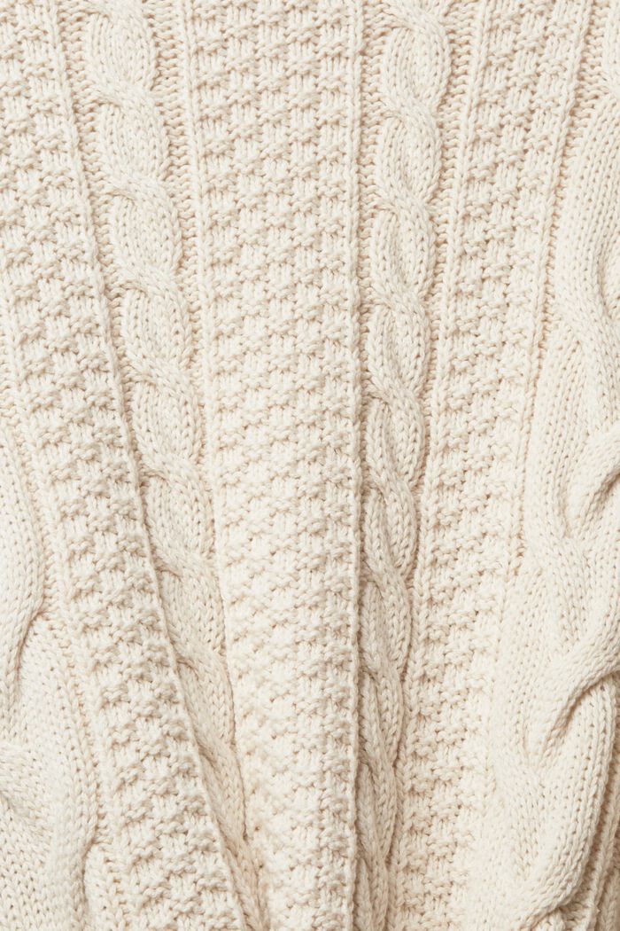 Pullover mit Zopf-Muster, OFF WHITE, detail image number 1