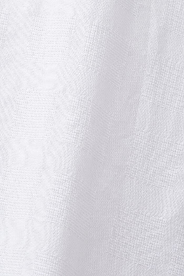 Strukturiertes Baumwollhemd, WHITE, detail image number 6