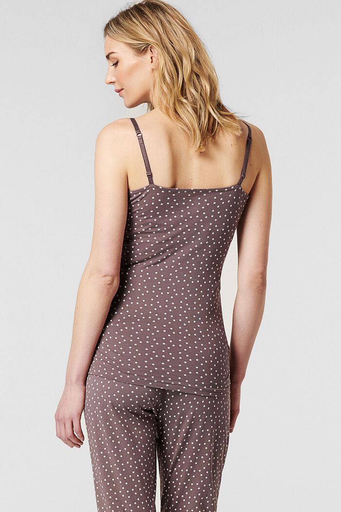 Pyjama-Top mit Stillfunktion, Organic Cotton, TAUPE, detail image number 1