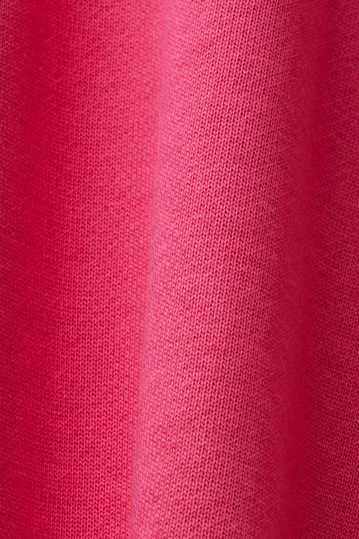 Rundhals-Sweatshirt mit Print, 100 % Baumwolle, PINK FUCHSIA, detail image number 5
