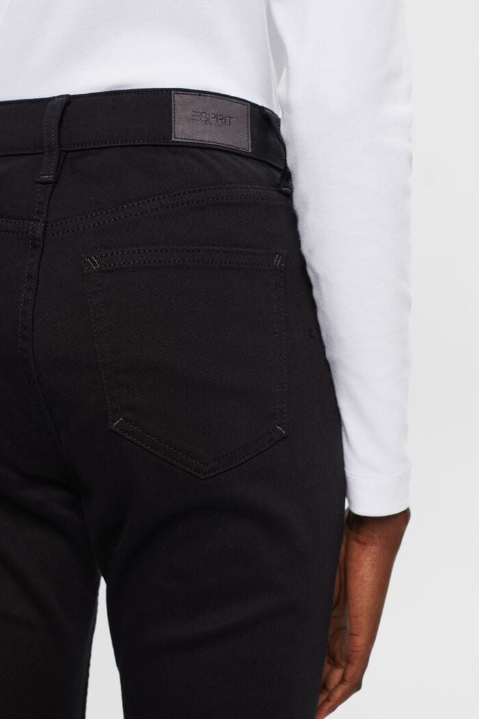Non-fade Skinny Jeans, Baumwollstretch, BLACK RINSE, detail image number 4