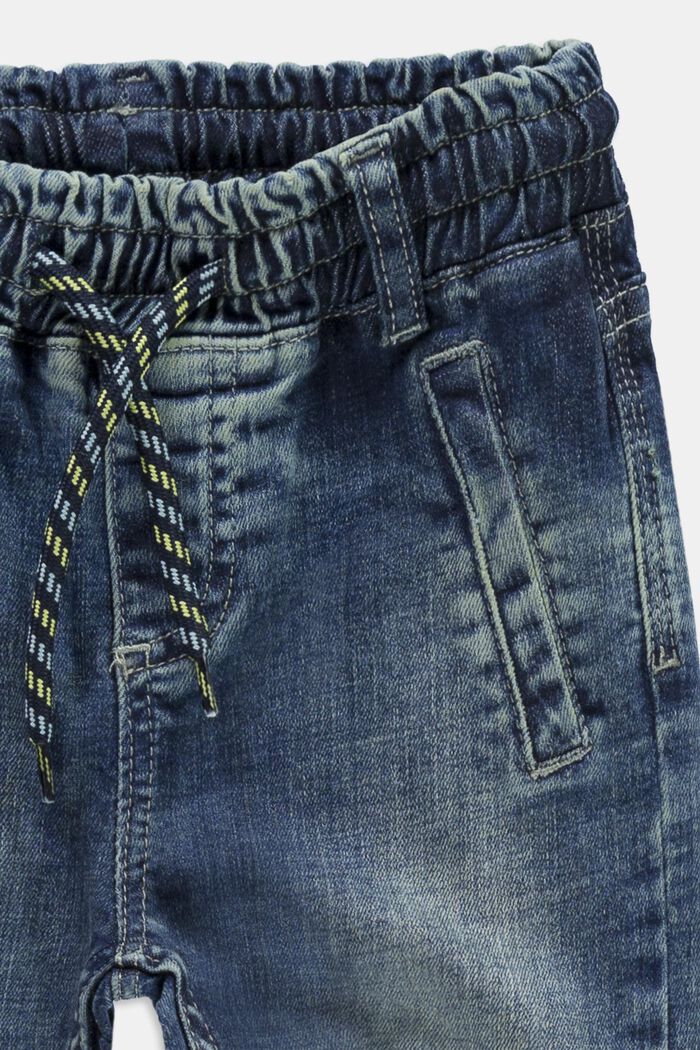 Jeans mit Kordelzugbund, BLUE MEDIUM WASHED, detail image number 2