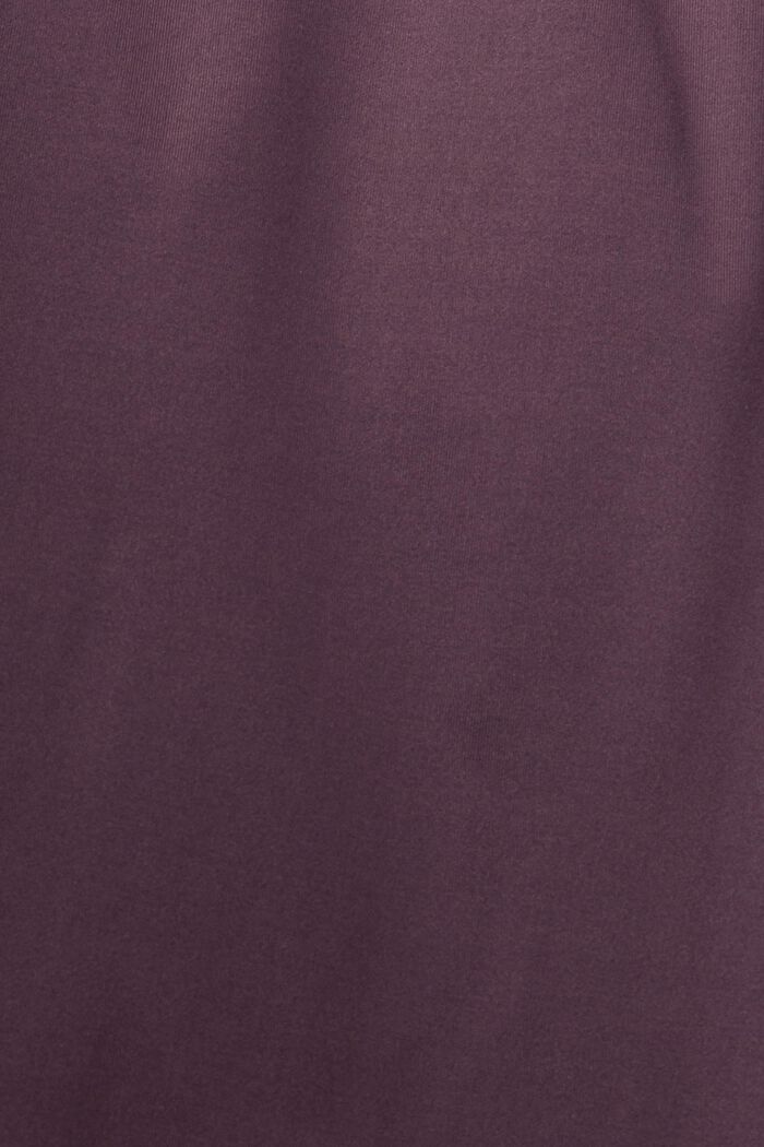 Jersey-Jogginghose E-DRY in Cropped-Länge, AUBERGINE, detail image number 1