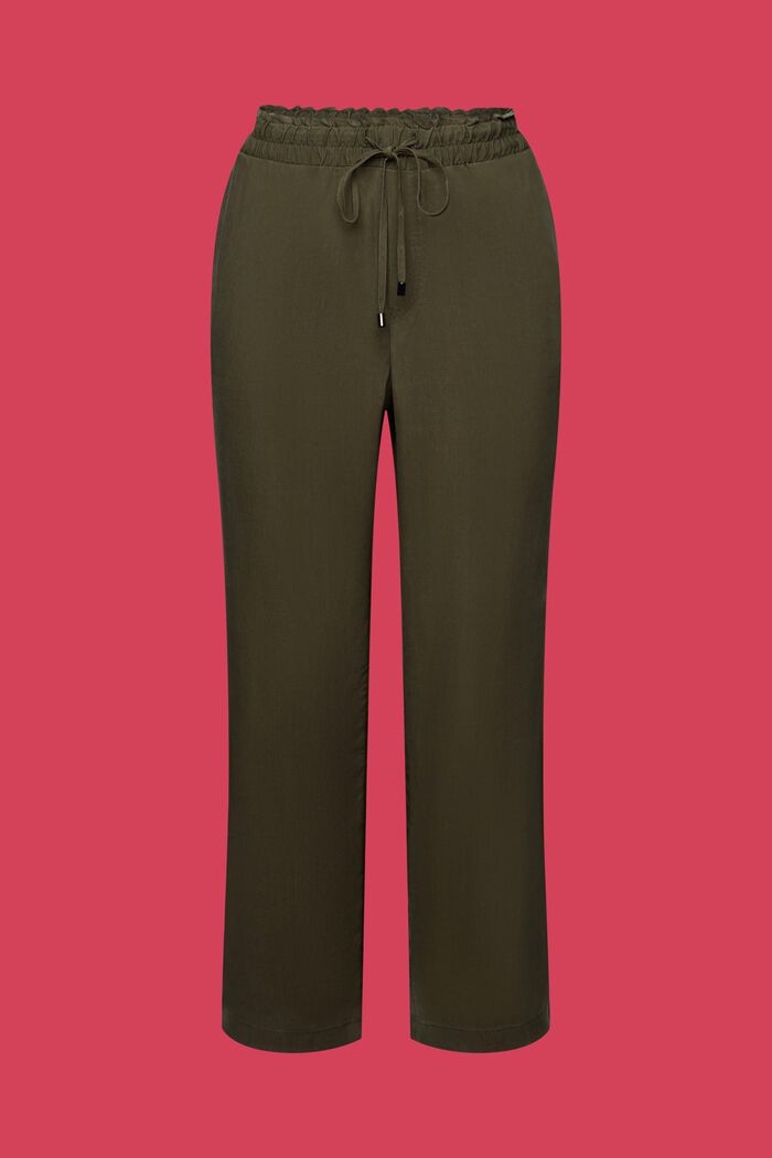 Pants mit elastischem Bund, DARK KHAKI, detail image number 7