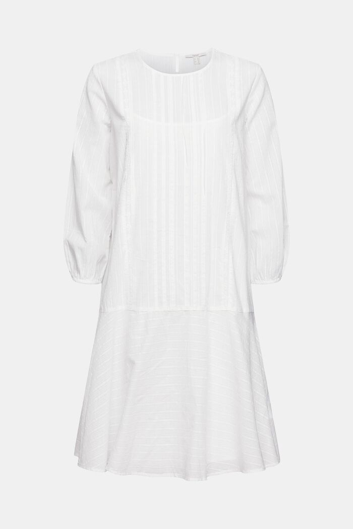 Kleid mit feiner Stickerei, OFF WHITE, detail image number 6