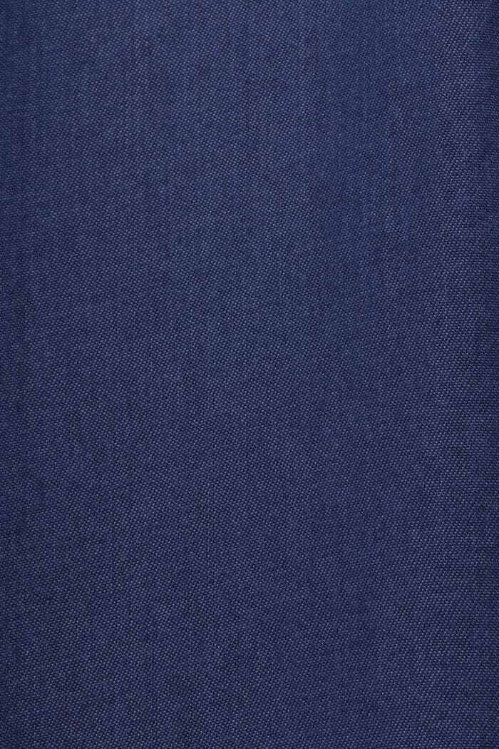 Hemdbluse in Denimoptik mit Gürtel, TENCEL™, BLUE DARK WASHED, detail image number 5