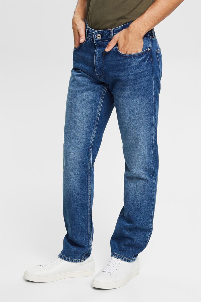 Fashion Jeans aus Baumwoll-Mix, BLUE MEDIUM WASHED, detail image number 0