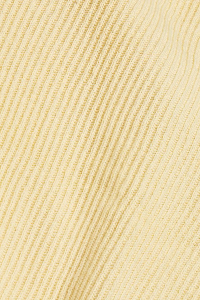 Cropped Cardigan, 100% Organic Cotton, PASTEL YELLOW, detail image number 4