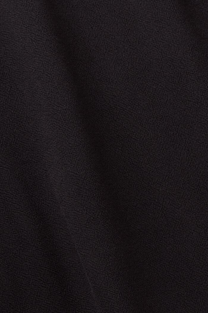 Bluse mit Rüschendetail, BLACK, detail image number 6