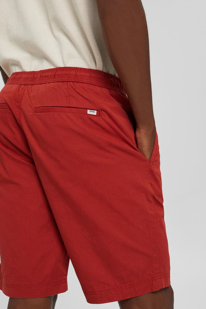 Shorts mit Gummibund, 100% Organic Cotton, RED, detail image number 5