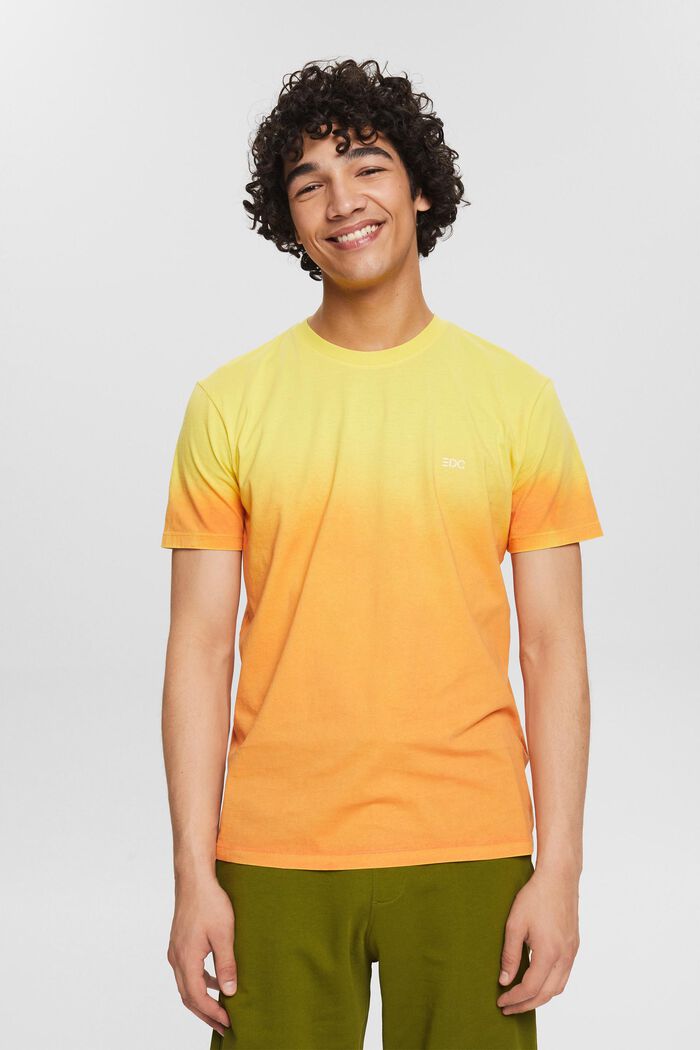 T-Shirt mit Farbverlauf, YELLOW, detail image number 0