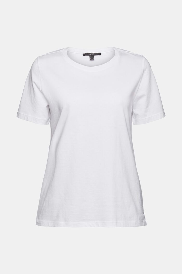 Basic-Shirt aus 100% Organic Cotton, WHITE, detail image number 8