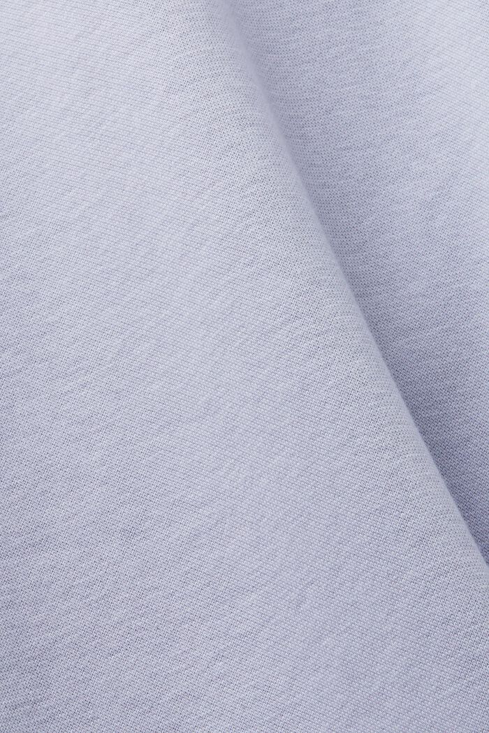 Oversize-Hoodie aus Baumwollfleece, LIGHT BLUE LAVENDER, detail image number 6