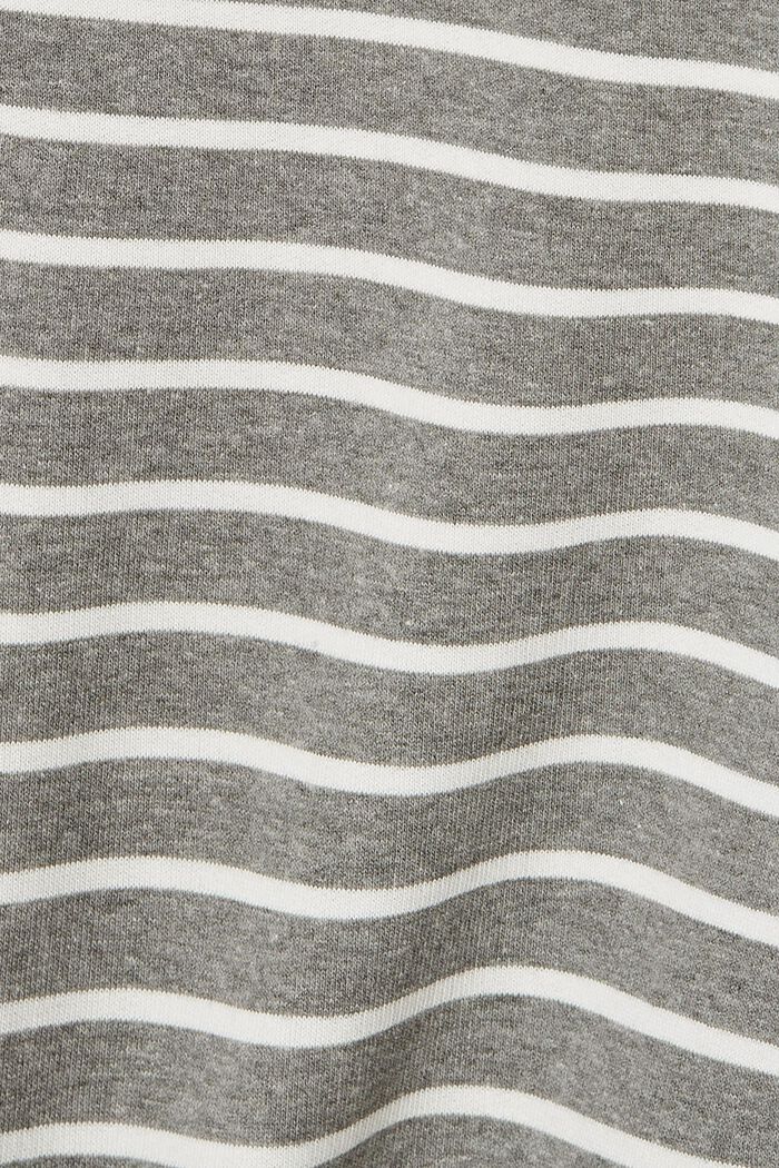 Sweatshirt im Lagenlook, Organic Cotton, GUNMETAL, detail image number 4