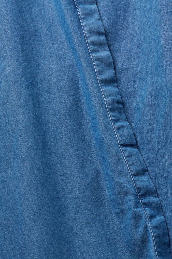 Bluse aus Baumwoll-Denim, BLUE MEDIUM WASHED, detail image number 5