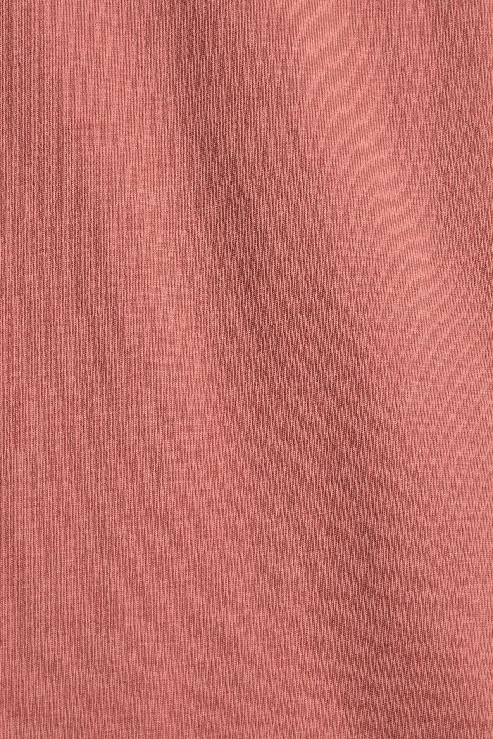 Jerseykleid mit Volants, 100% Bio-Baumwolle, CORAL, detail image number 4