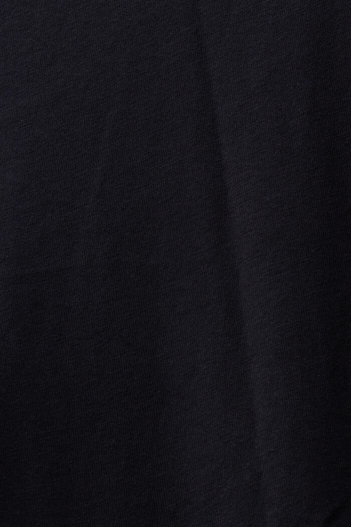 T-Shirt mit holografischem Print, BLACK, detail image number 4