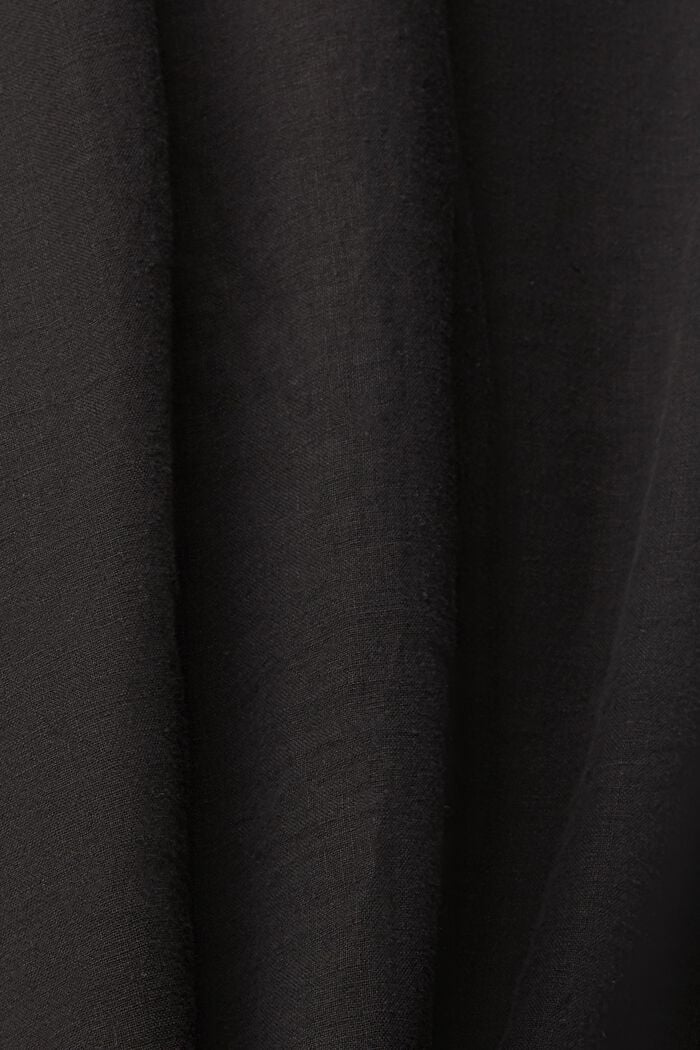 Kleid aus 100% Leinen, BLACK, detail image number 4