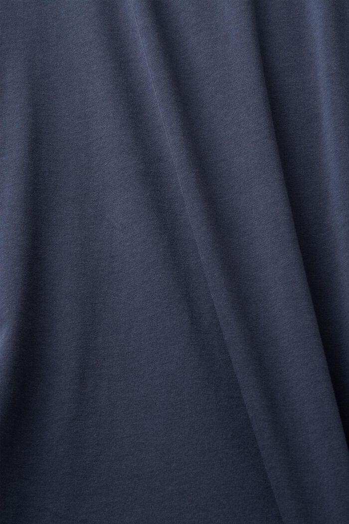 Rundhals-T-Shirt aus Jersey, 100 % Baumwolle, PETROL BLUE, detail image number 5