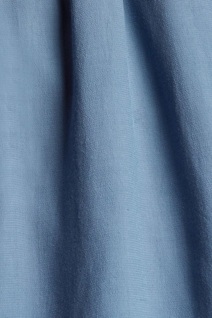 Tailliertes Midikleid, LENZING™ ECOVERO™, GREY BLUE, detail image number 1