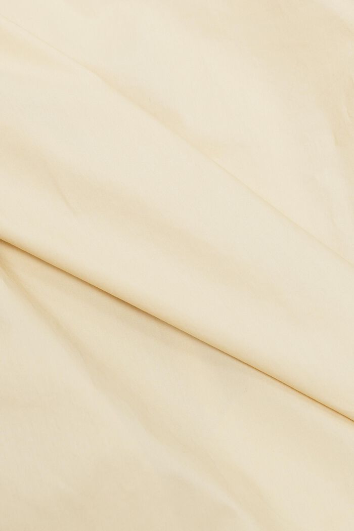 Popeline-Hemdblusenkleid mit Gürtel, KHAKI BEIGE, detail image number 6