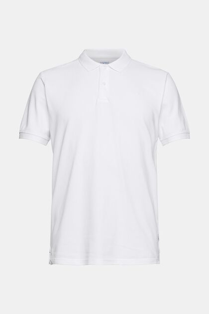 Piqué-Poloshirt aus Pima Baumwolle, WHITE, overview