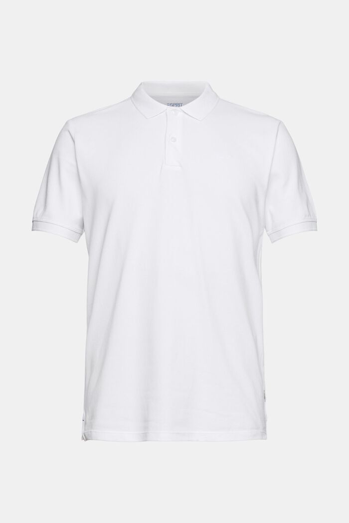 Piqué-Poloshirt aus Pima Baumwolle, WHITE, detail image number 8