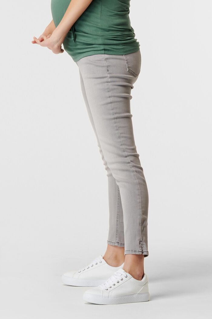 Recycelt: Jeans mit Überbauchbund, GREY DENIM, detail image number 2
