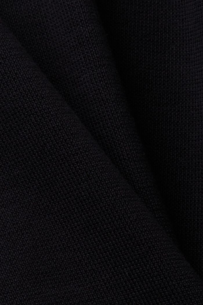 Cardigan mit Reißverschluss, 100 % Baumwolle, BLACK, detail image number 5