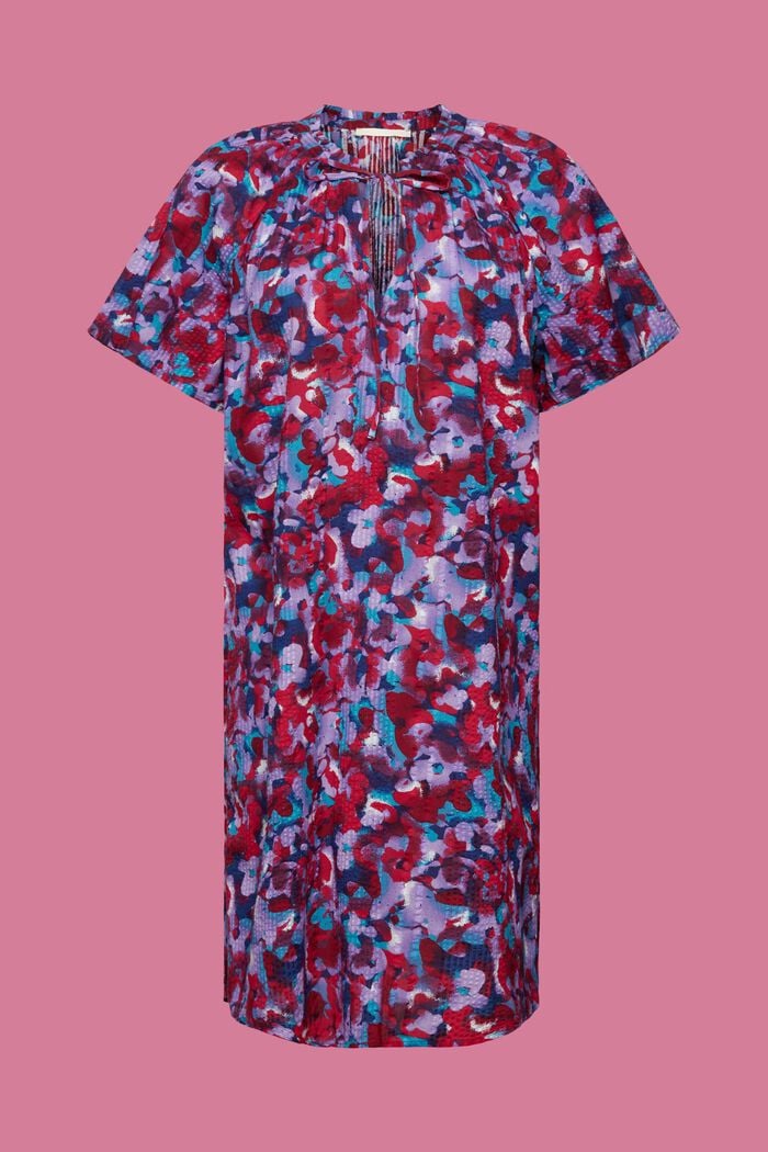 Kleid aus strukturierter Baumwolle, RED, detail image number 6