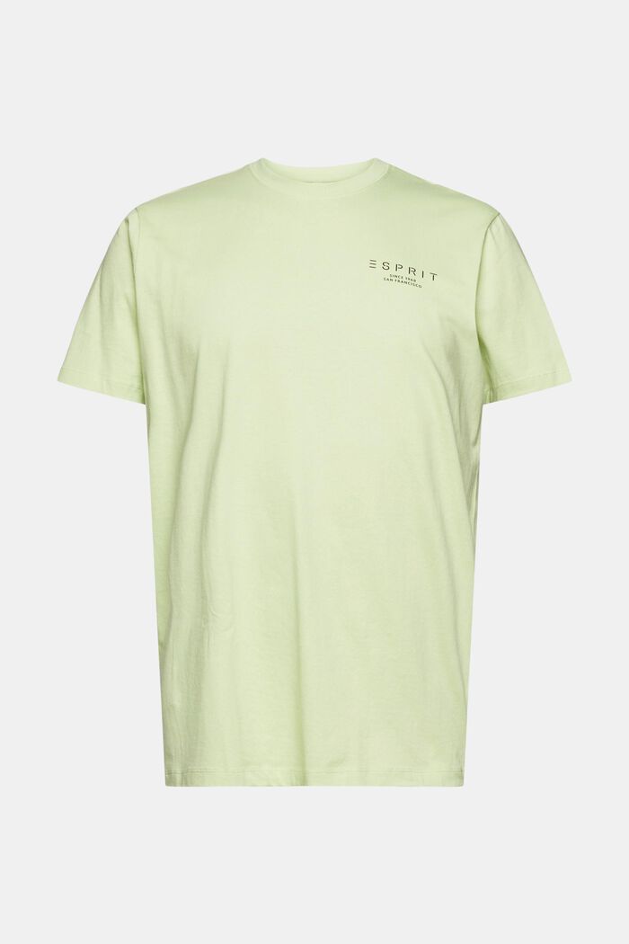 Jersey-T-Shirt mit Logo-Print, LIGHT GREEN, detail image number 2