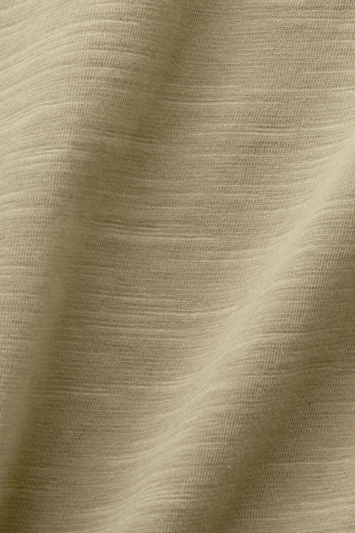 Poloshirt aus Jersey, 100 % Baumwolle, LIGHT KHAKI, detail image number 4