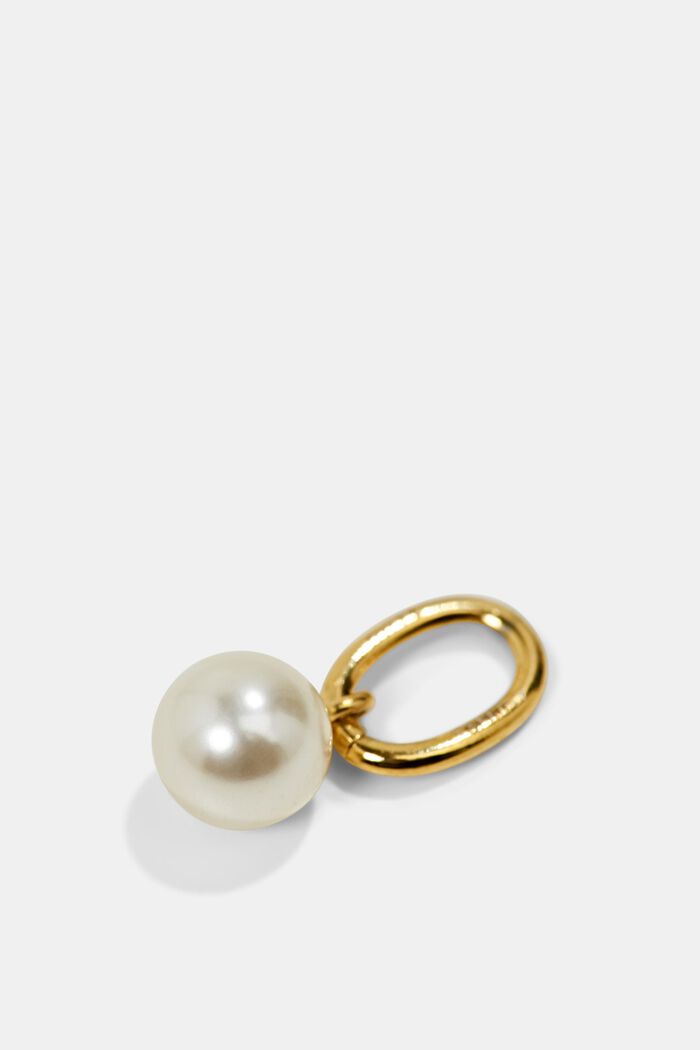Perlen-Anhänger aus Edelstahl, GOLD, detail image number 1