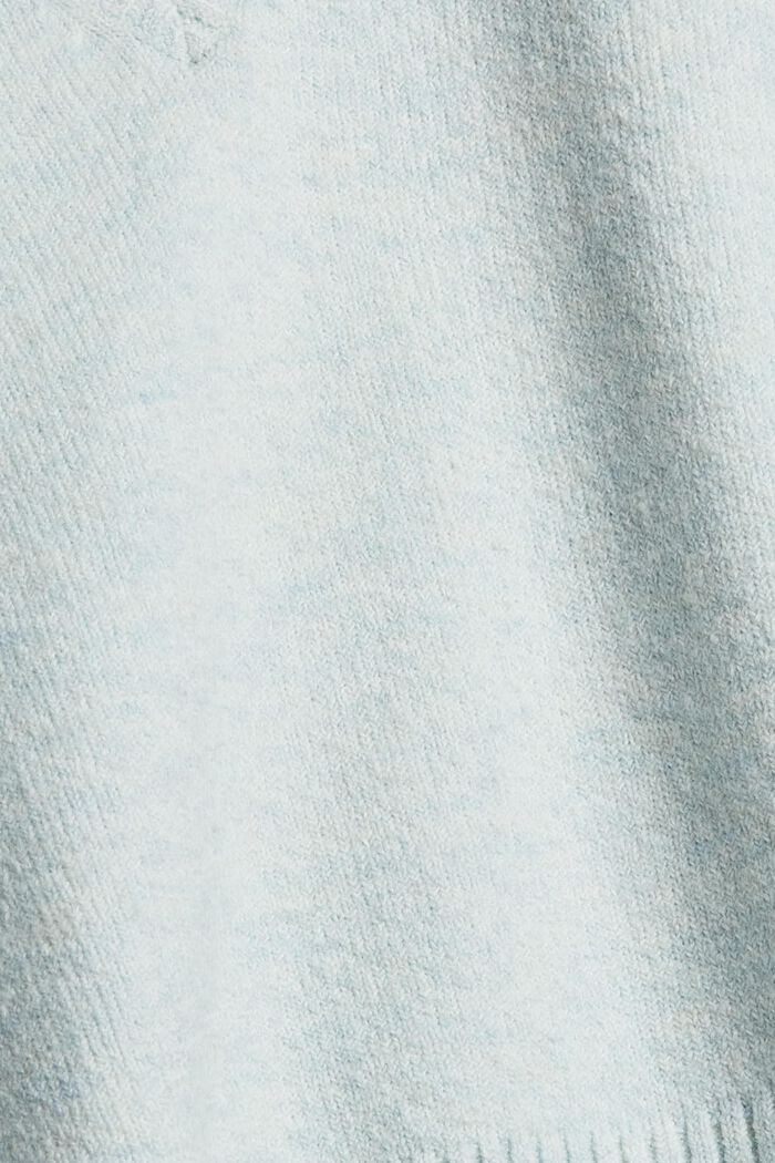 Mit Wolle: kastiger Pullover, PASTEL BLUE, detail image number 4