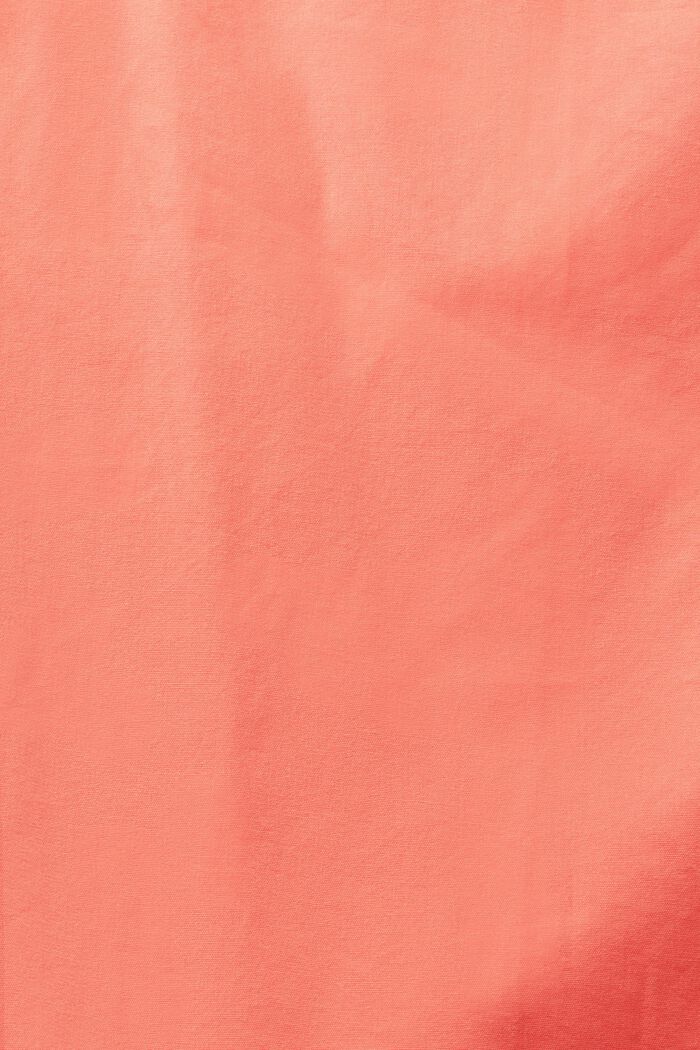 Hemd aus Baumwoll-Popeline, CORAL RED, detail image number 4