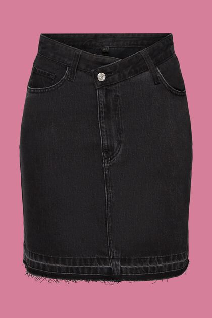 Jeans-Minirock mit asymmetrischem Bund