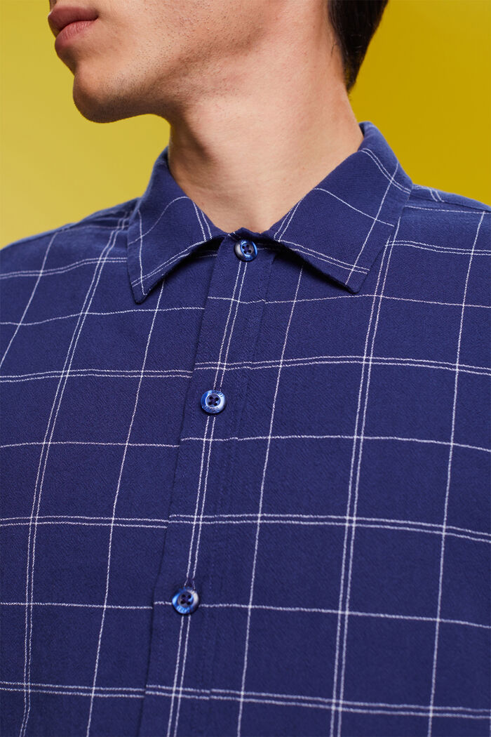 Kurzarm-Hemd aus 100% Baumwolle, DARK BLUE, detail image number 2
