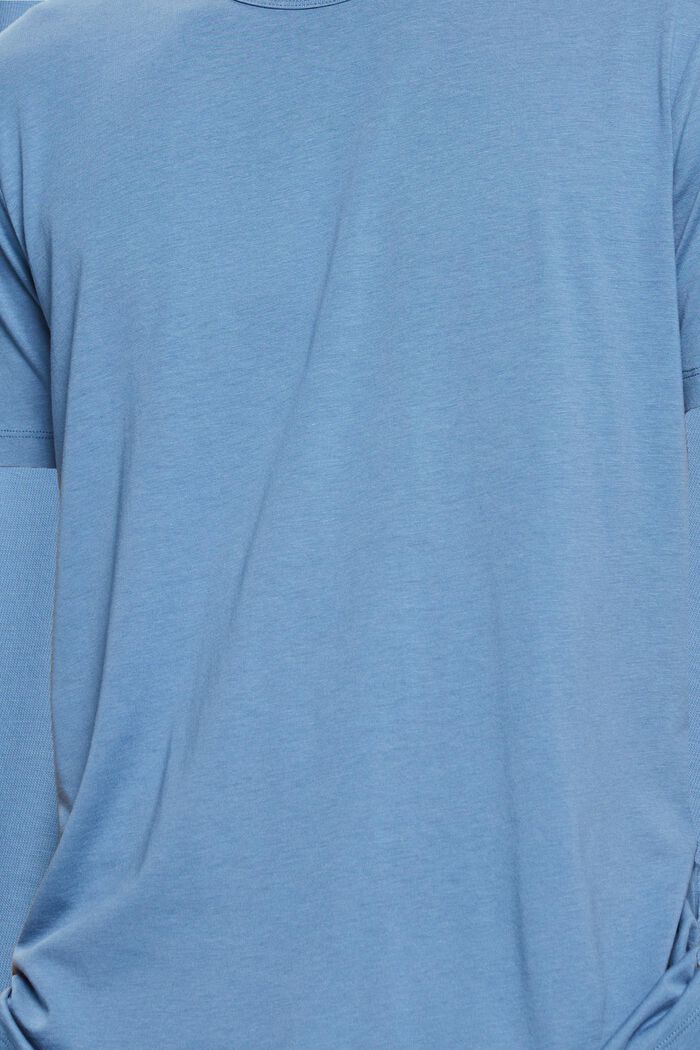 Mit TENCEL™: Basic-T-Shirt , GREY BLUE, detail image number 5