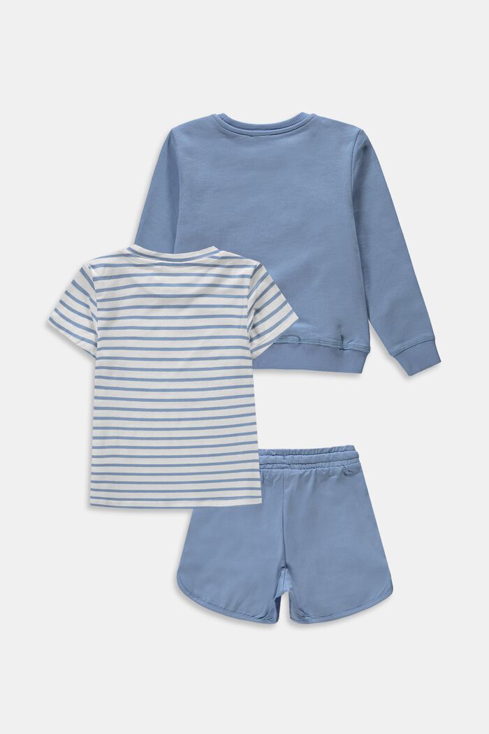 Set: Sweatshirt, Oberteil und Shorts, BRIGHT BLUE, detail image number 1